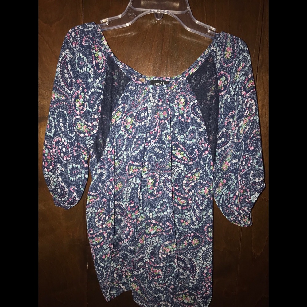 Rue 21 Flower Shirt